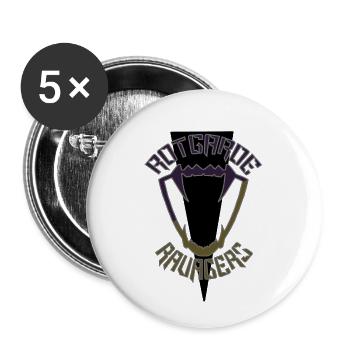 Rotgarde Ravagers - Buttons klein 25 mm (5er Pack) - Weiß - Vorne