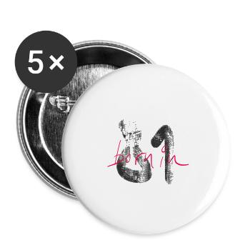 Born in 1981 - Buttons small 1''/25 mm (5-pack) - white - Front