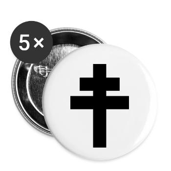 LORRAINE CROSS - Buttons small 1''/25 mm (5-pack) - white - Front