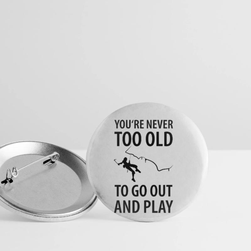 Eisklettern Eiskletterer Eispickel Buttons klein 25 mm (5er Pack)