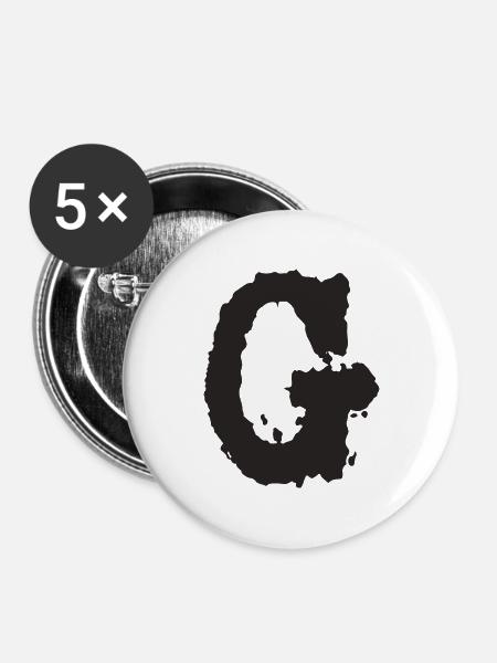 G - Buttons klein 25 mm (5er Pack) - Weiß