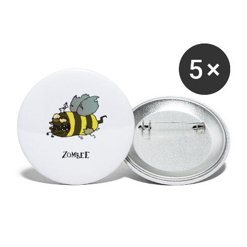 Zombee - Buttons klein 25 mm (5er Pack)