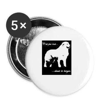 It's not all - Buttons small 1''/25 mm (5-pack) - white - Front