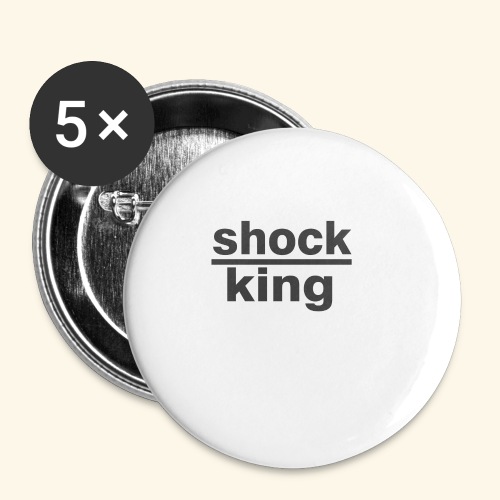 shock king funny - Confezione da 5 spille piccole (25 mm)