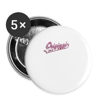 D'origine depuis 1971 idée cadeau cadeau cadeau - Lot de 5 petits badges (25 mm) - blanc - Devant