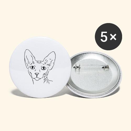 Sphynx - Buttons klein 25 mm (5er Pack)