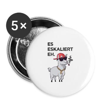 Es Eskaliert Eh - Buttons klein 25 mm (5er Pack) - Weiß - Vorne