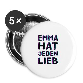 Anti Nazi Techno Spruch - Buttons klein 25 mm (5er Pack) - Weiß - Vorne
