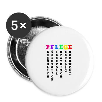 Altenpflege Definition Von Pflege - Buttons klein 25 mm (5er Pack) - Weiß - Vorne