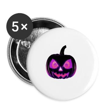 Hallowen Spooky Pumpkin Design Gift for Hallows - Buttons small 1''/25 mm (5-pack) - white - Front