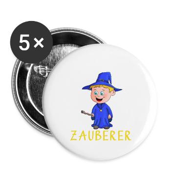 Magiciens - Magiciens - Lot de 5 petits badges (25 mm) - blanc - Devant