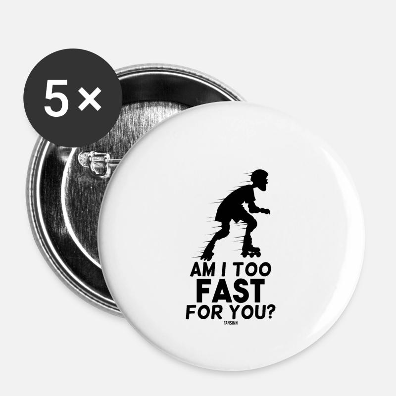inline skates - Buttons small 1''/25 mm (5-pack) - white