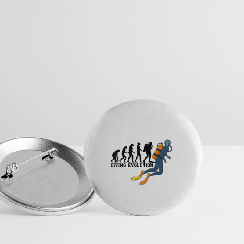 Diving Evolution Diver Diver Instructor Buttons small 1''/25 mm (5-pack)