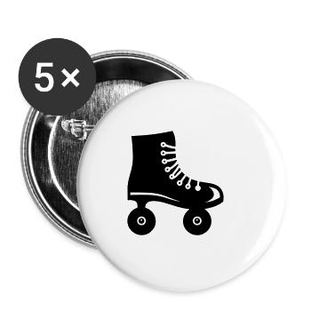 Roller - Buttons small 1''/25 mm (5-pack) - white - Front