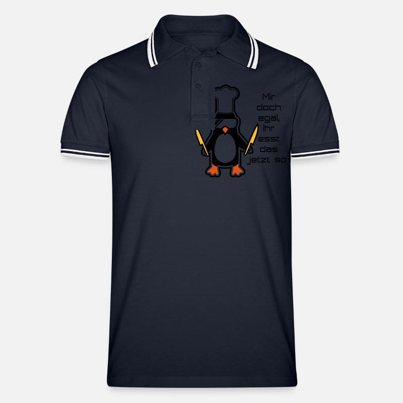 mir doch egal - Polo per uomo - navy/bianco