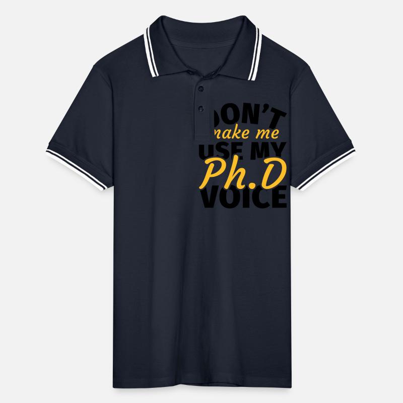 Doctoral Thesis Doctoral Doctoral Dissertation Men's Tipped Polo Shirt