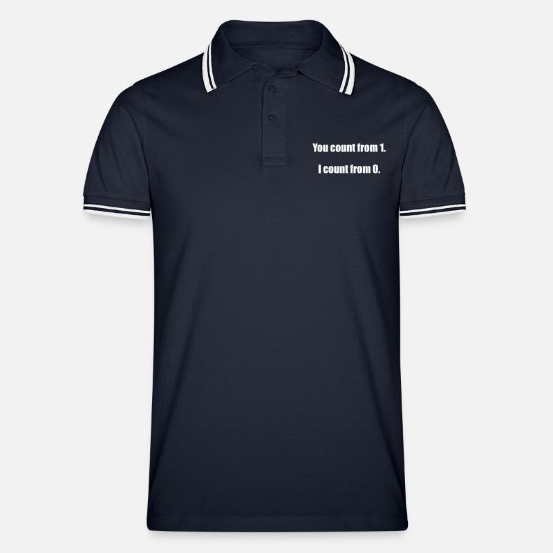 Programmierer, Software, Informatik, Developer - Männer Tipped Poloshirt - Navy/Weiß