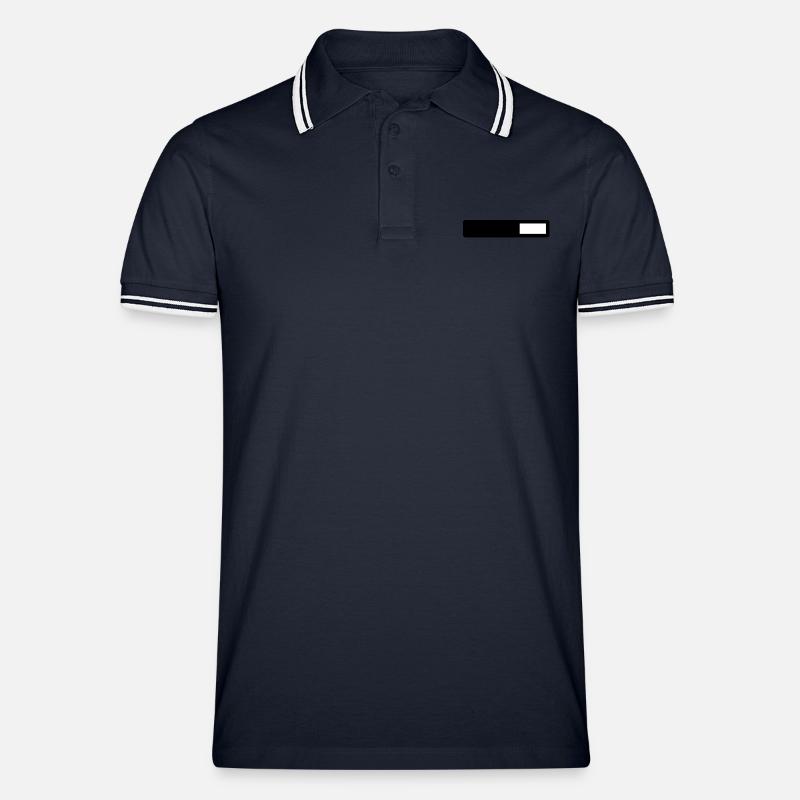 ladebalken - Männer Tipped Poloshirt - Navy/Weiß