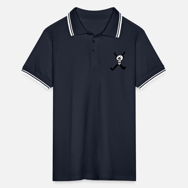 x2 Männer Tipped Poloshirt