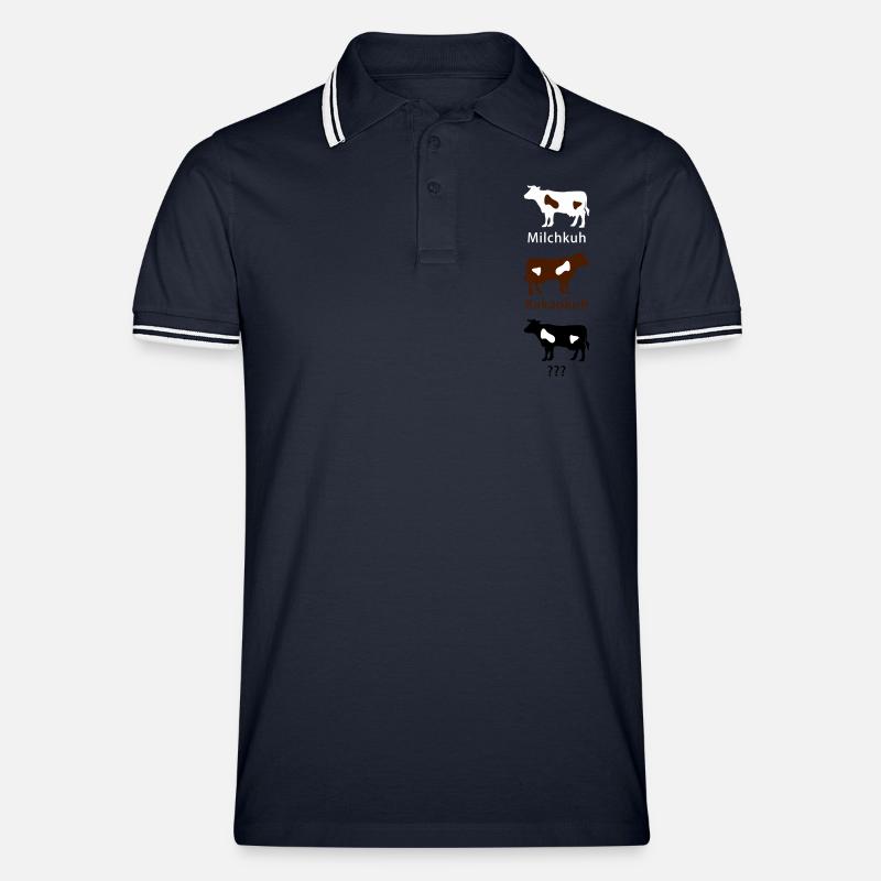 Michkuh - Kakaokuh - ... - Polo tipped Homme - marine/blanc