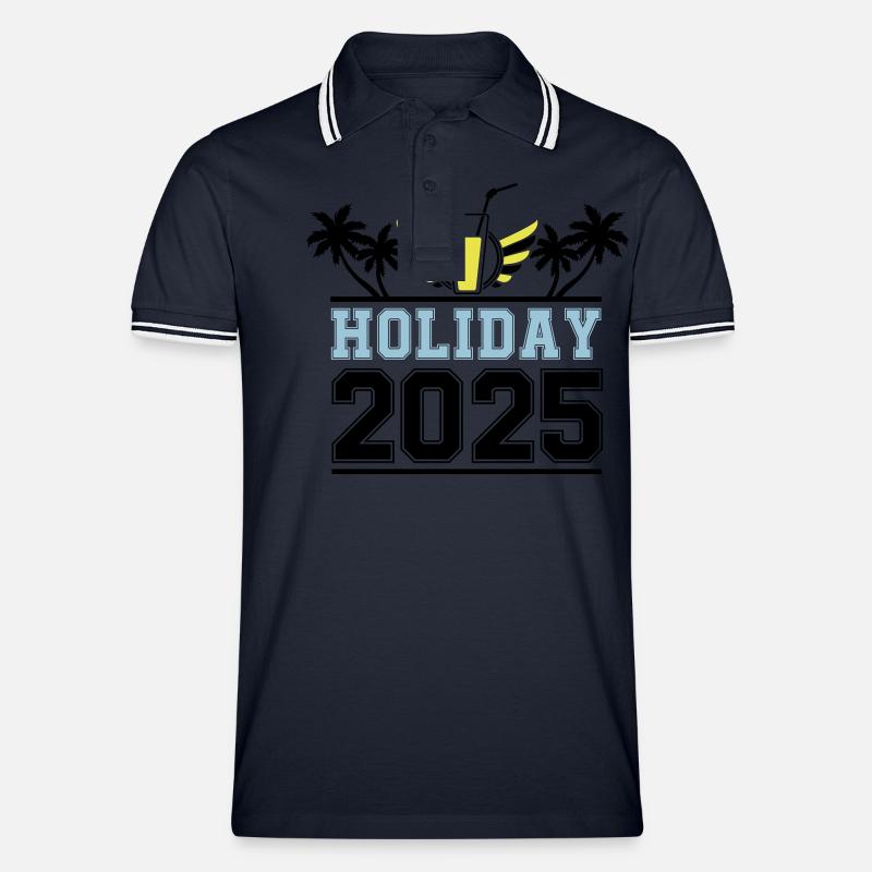 Vacances 2025 - Polo tipped Homme - marine/blanc