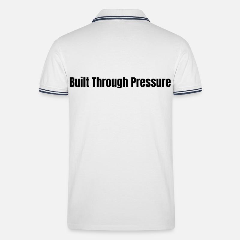 Construit par pression l LateNightGrind - Polo tipped Homme - blanc/marine