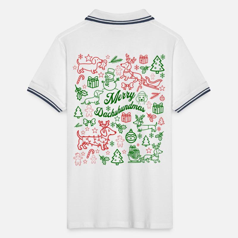 Joyeux Noël Polo tipped Homme