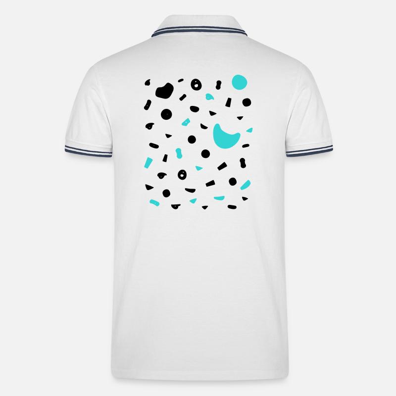 Boulder Projekt 7a Design Klettergriffe klettern - Männer Tipped Poloshirt - Weiß/Navy