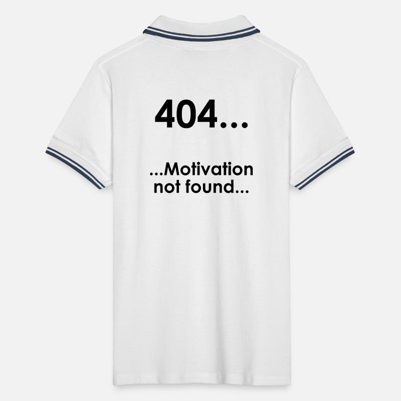 Unispruch "Error404" Student Geschenk, Studenten Männer Tipped Poloshirt