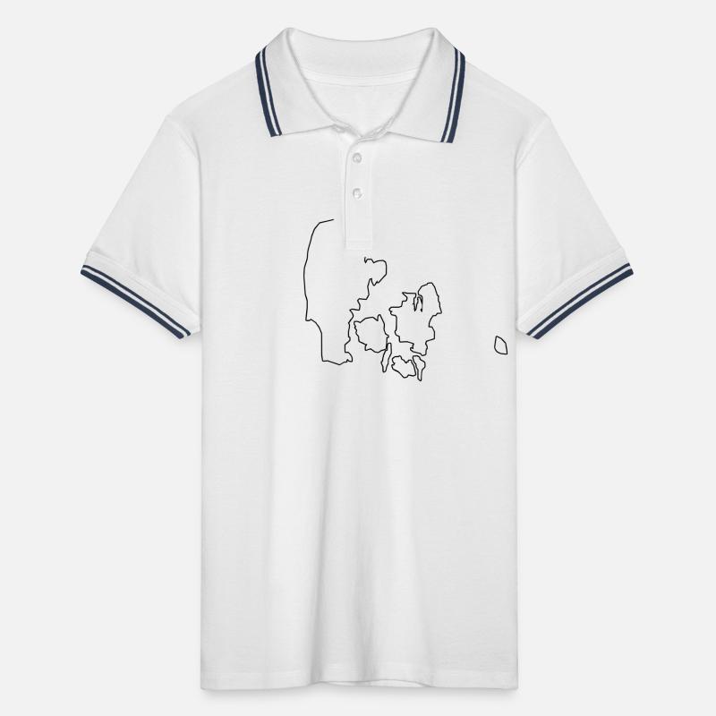 denmark,dänemark Männer Tipped Poloshirt