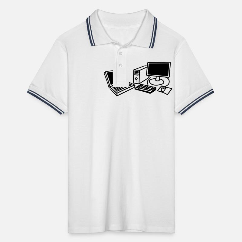 computers_1c Polo tipped Homme