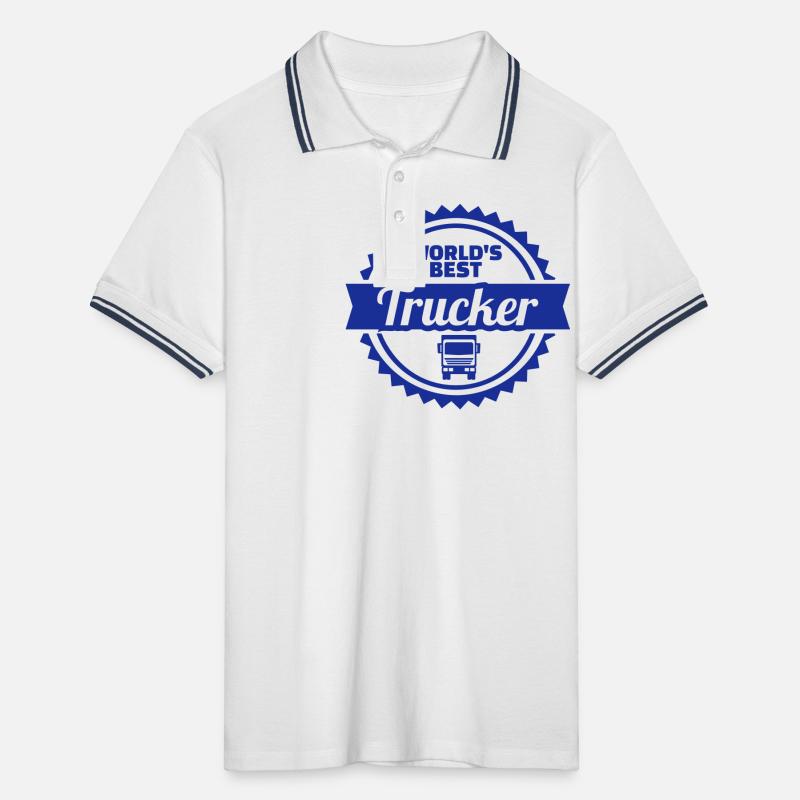 Trucker Men's Tipped Polo Shirt