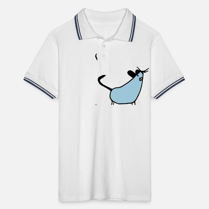 maus Männer Tipped Poloshirt