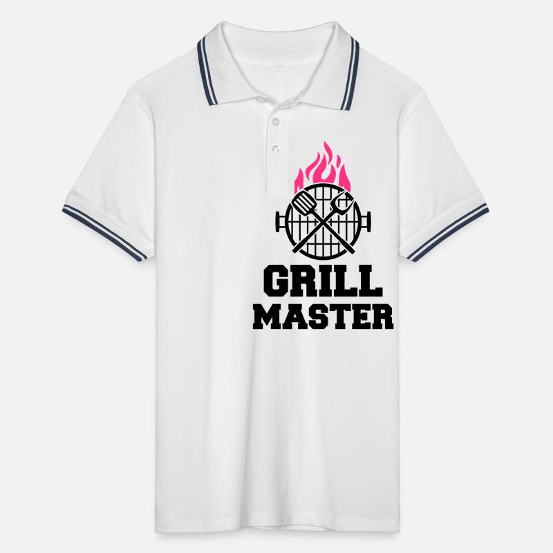 Grill Master Men's Tipped Polo Shirt