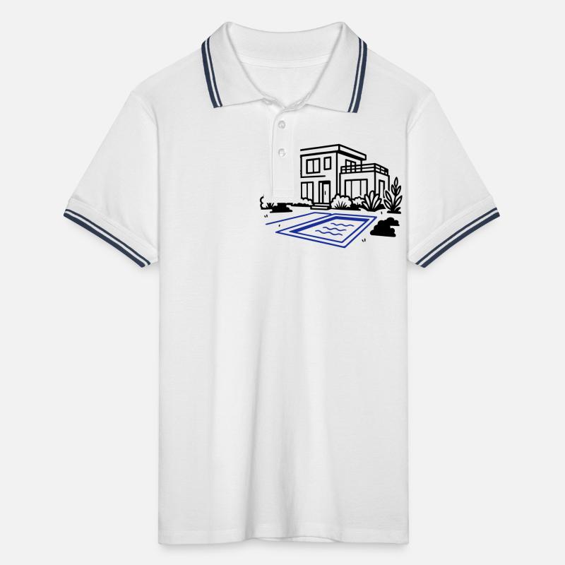 Maison Villa Construction de maison Polo tipped Homme