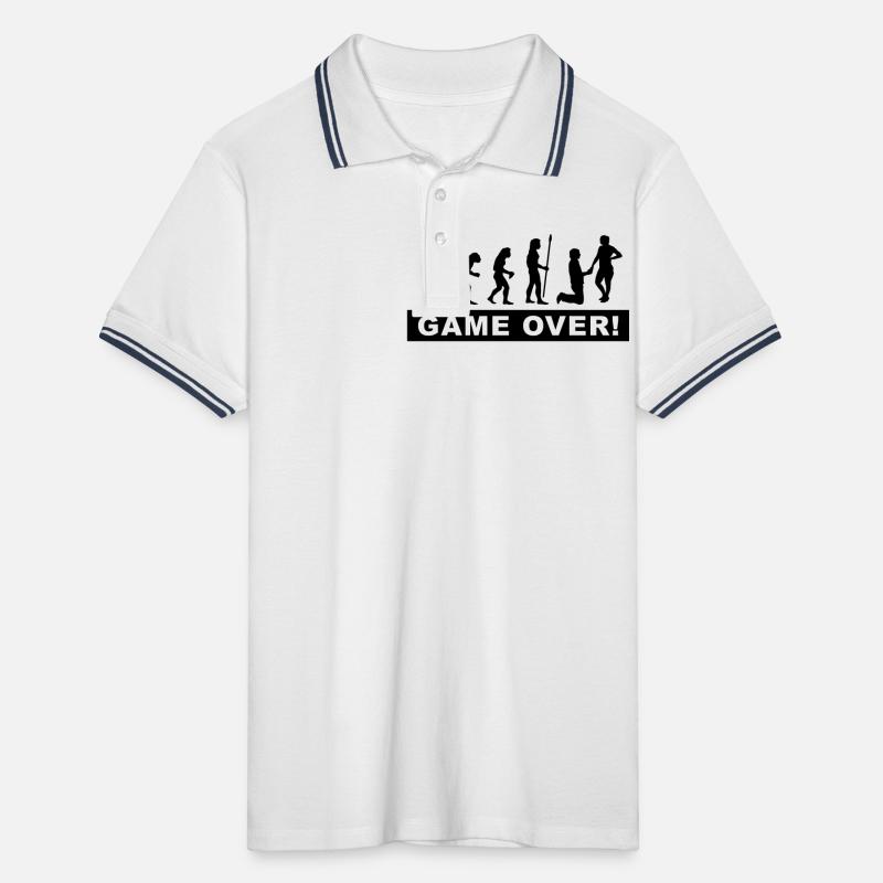 stag night Men's Tipped Polo Shirt