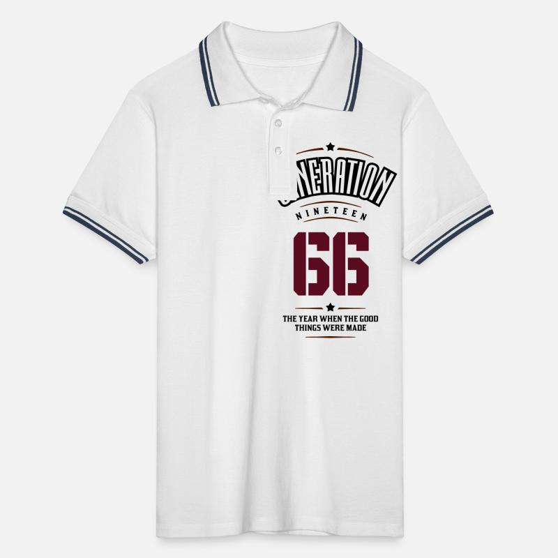 Generation 1966 Männer Tipped Poloshirt