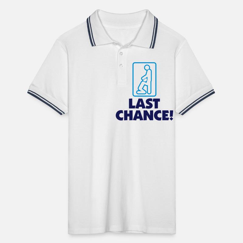 Die letzte Chance Männer Tipped Poloshirt