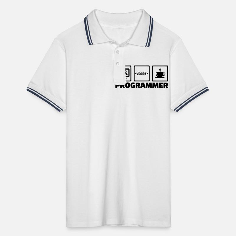 Programmierer Männer Tipped Poloshirt