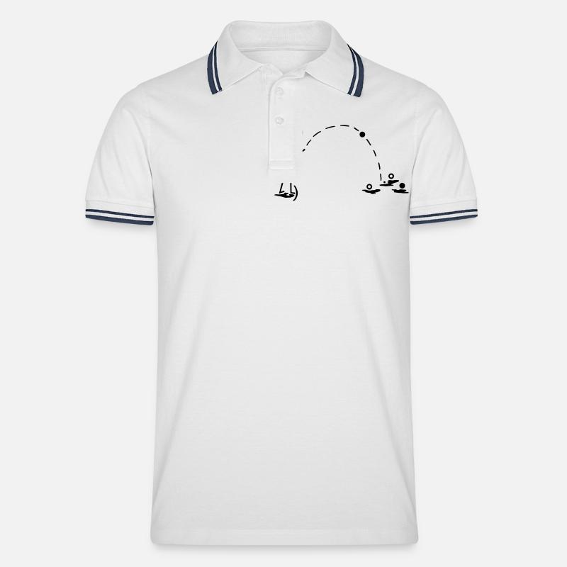 boule - Männer Tipped Poloshirt - Weiß/Navy
