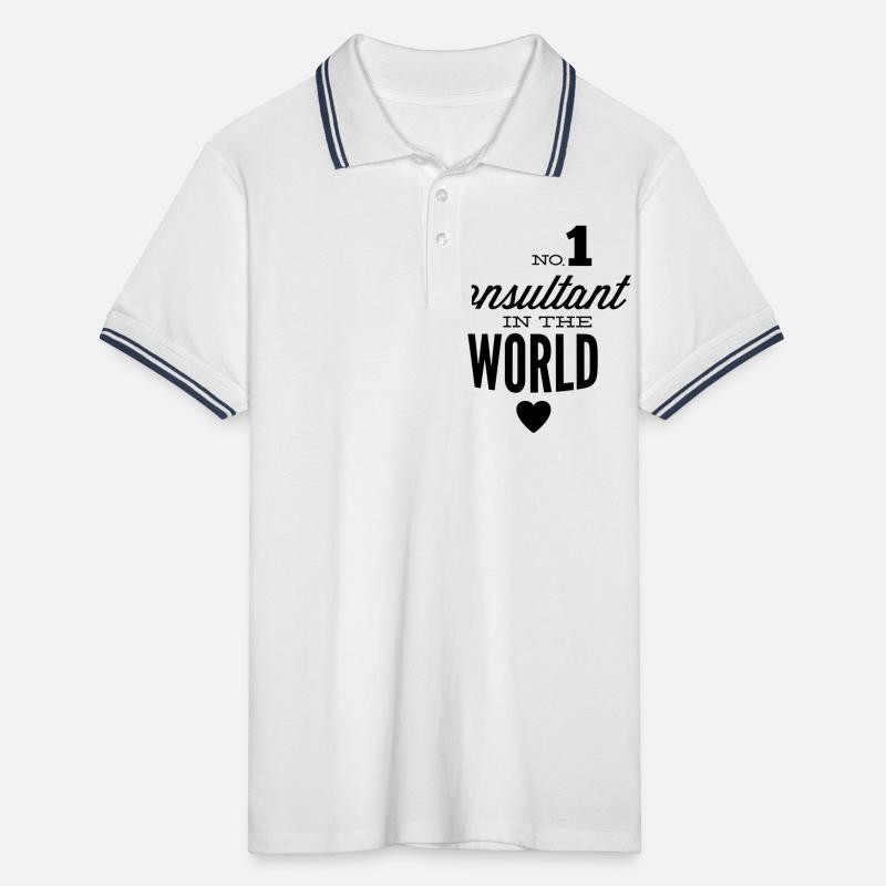 Bester Berater der Welt Männer Tipped Poloshirt