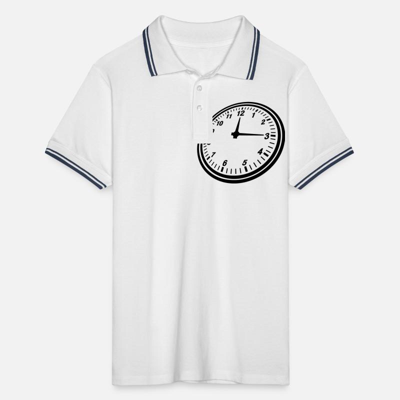 clock_design_yu1 Polo tipped Homme