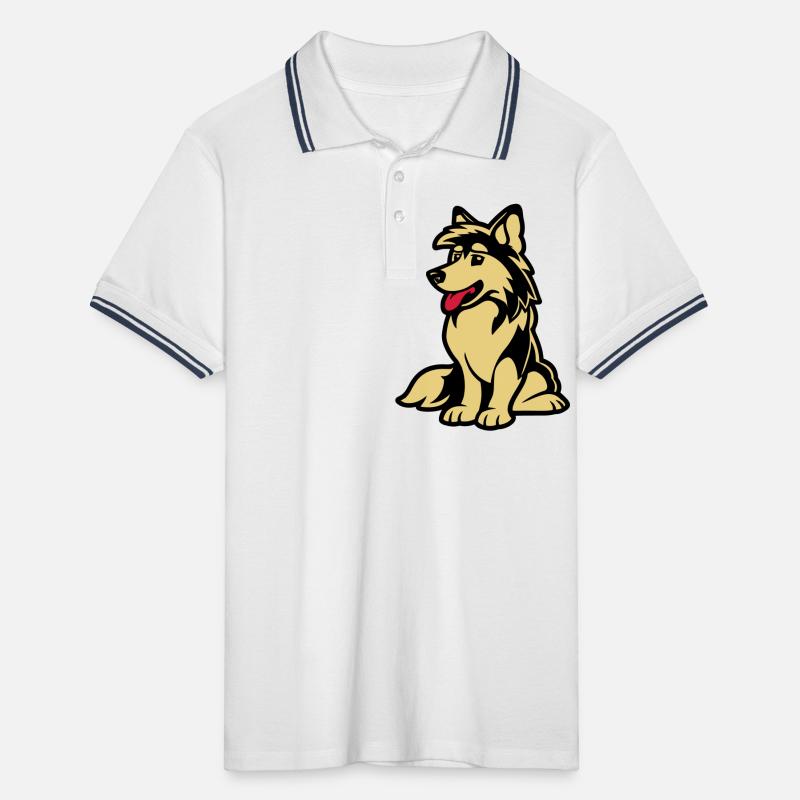 Chien Bande dessinée Chien Polo tipped Homme