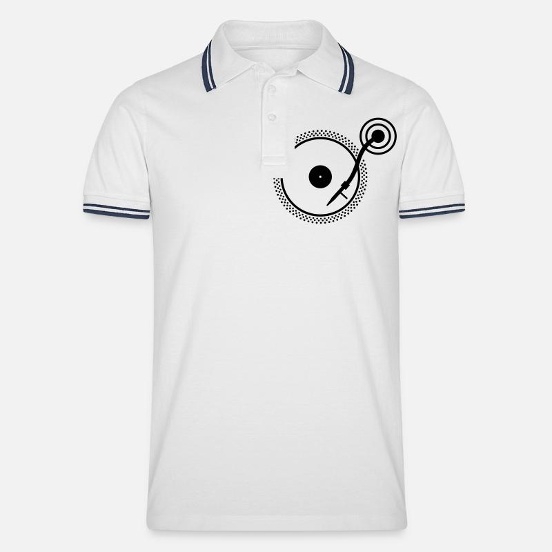 Turn Table - Men's Tipped Polo Shirt - white/navy