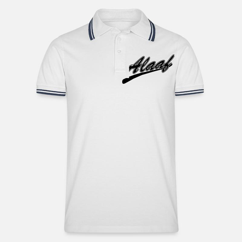 Alaaf - Karneval - Männer Tipped Poloshirt - Weiß/Navy