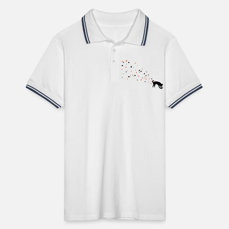 Hund Dreck Männer Tipped Poloshirt