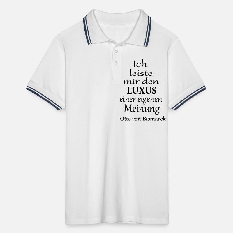Ich leiste mir den Luxus einer eigenen Meinung Männer Tipped Poloshirt