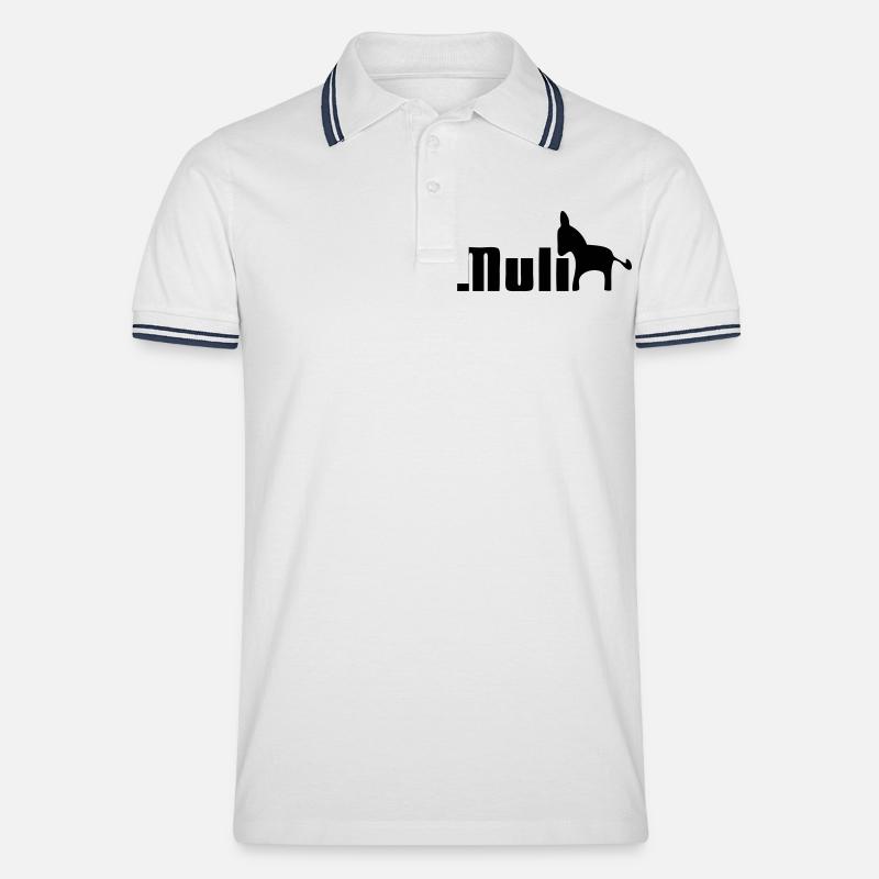 Muli - Männer Tipped Poloshirt - Weiß/Navy