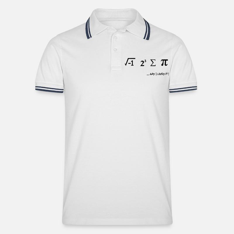 I ate some pie - Männer Tipped Poloshirt - Weiß/Navy