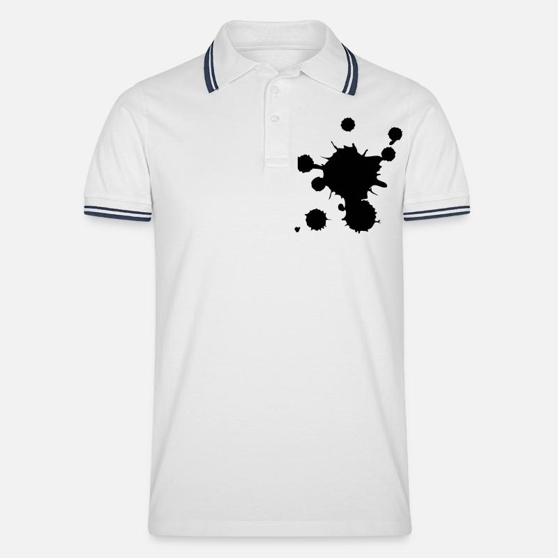 splash - Polo tipped Homme - blanc/marine